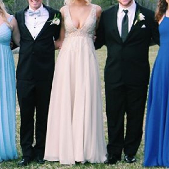 Gold Prom Dress from Dillards - Picture 3 of 4